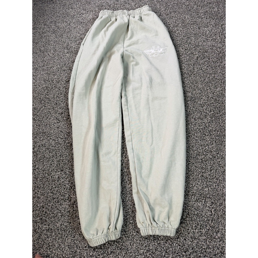 Boys Lie Jogger Sweatpants Women's Size Small Green Baggy